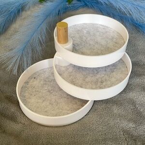 Tiered Catchall Tray - The2Bandits - White - NEW